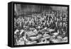 The Scene in the House of Commons, Westminster, London, 3 August 1914-null-Framed Stretched Canvas