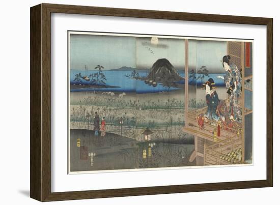 The Scene of Akashi, April 1853-Utagawa Kunisada-Framed Giclee Print