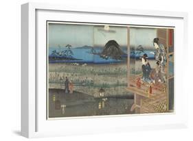 The Scene of Akashi, April 1853-Utagawa Kunisada-Framed Giclee Print