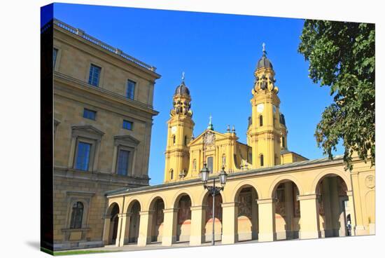 The Scenery at the Residenz and Odeonsplatz in Munich-Gary718-Stretched Canvas