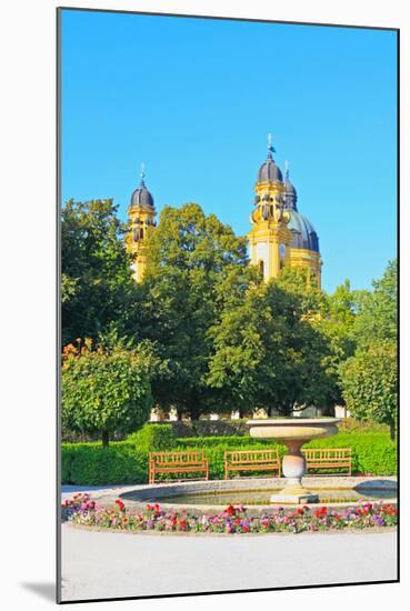 The Scenery at the Residenz and Odeonsplatz in Munich-Gary718-Mounted Photographic Print
