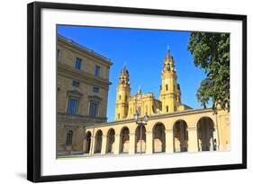 The Scenery at the Residenz and Odeonsplatz in Munich-Gary718-Framed Photographic Print