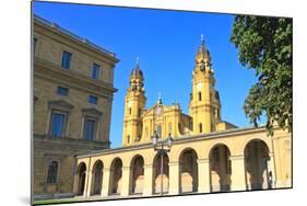 The Scenery at the Residenz and Odeonsplatz in Munich-Gary718-Mounted Photographic Print