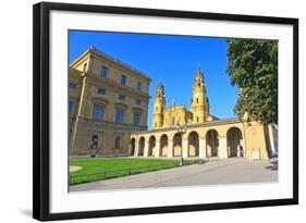 The Scenery at the Residenz and Odeonsplatz in Munich-Gary718-Framed Photographic Print