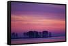 The Scenic Peninsula Against a the Pink and Purple Sky in Chesapeake Bay, Tilghman Island, Maryland-Karine Aigner-Framed Stretched Canvas