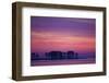 The Scenic Peninsula Against a the Pink and Purple Sky in Chesapeake Bay, Tilghman Island, Maryland-Karine Aigner-Framed Photographic Print