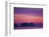 The Scenic Peninsula Against a the Pink and Purple Sky in Chesapeake Bay, Tilghman Island, Maryland-Karine Aigner-Framed Photographic Print