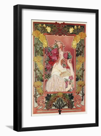 The Scent of a Rose, C.1890-Privat Livemont-Framed Giclee Print