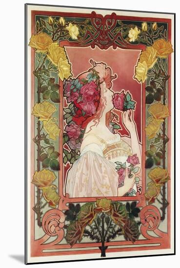 The Scent of a Rose, C.1890-Privat Livemont-Mounted Giclee Print