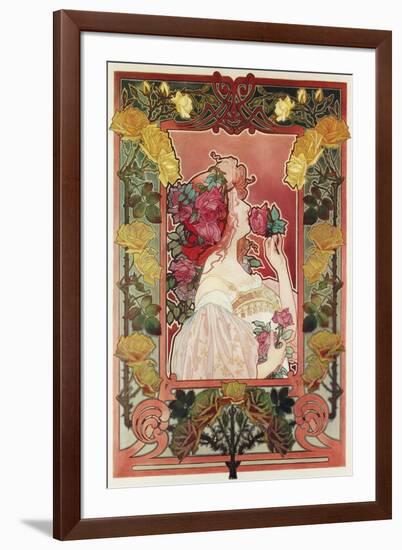 The Scent of a Rose, C.1890-Privat Livemont-Framed Giclee Print