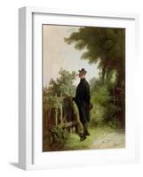 The Scent of Roses, about 1845/46-Carl Spitzweg-Framed Giclee Print