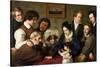 The Schadow Circle (The Bendemann Family and their Friend)-Eduard Bendemann-Stretched Canvas