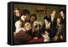 The Schadow Circle (The Bendemann Family and their Friend)-Eduard Bendemann-Framed Stretched Canvas