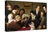 The Schadow Circle (The Bendemann Family and their Friend)-Eduard Bendemann-Stretched Canvas