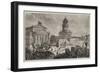 The Schiller Festival at Berlin, Laying the Foundation-Stone of Schiller's Statue-null-Framed Giclee Print