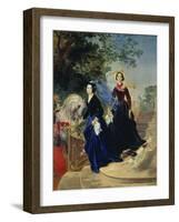 The Schischmarjov-Sisters, 1839-Karl Brüllow-Framed Giclee Print