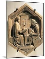 The Scholar Priscian, Teaching Two Students, 1437-Luca Della Robbia-Mounted Giclee Print