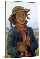 The School-Girl's Hymn, 1859-William Holman Hunt-Mounted Giclee Print