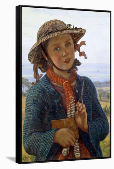 The School-Girl's Hymn, 1859-William Holman Hunt-Framed Stretched Canvas