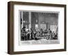 The School Master (Engraving) (B/W Photo)-Abraham Bosse-Framed Premium Giclee Print