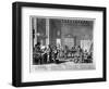 The School Master (Engraving) (B/W Photo)-Abraham Bosse-Framed Premium Giclee Print