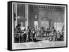 The School Master (Engraving) (B/W Photo)-Abraham Bosse-Framed Stretched Canvas