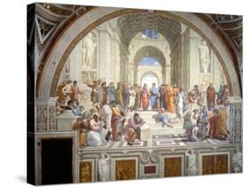 The School of Athens, 1509-1511-Raphael-Stretched Canvas