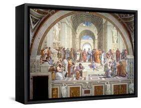 The School of Athens, 1509-1511-Raphael-Framed Stretched Canvas