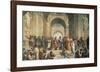 The School of Athens, c.1511 (detail)-Raphael-Framed Art Print