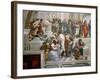 The School of Athens, Detail from the Left Hand Side Showing Pythagoras-Raphael-Framed Giclee Print