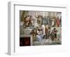 The School of Athens, Detail from the Left Hand Side Showing Pythagoras-Raphael-Framed Premium Giclee Print