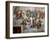 The School of Athens, Detail from the Left Hand Side Showing Pythagoras-Raphael-Framed Giclee Print