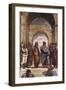 The School of Athens, Detail of Plato and Aristotle, 1508-1511-Raphael-Framed Giclee Print