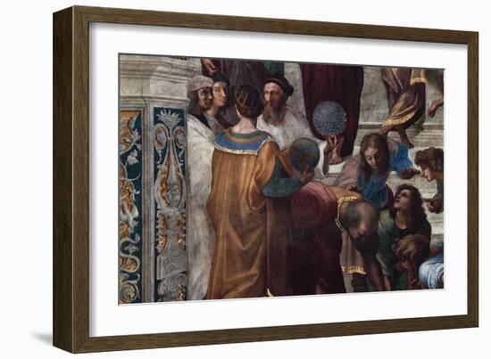 The School of Athens, Detail-Raphael-Framed Giclee Print