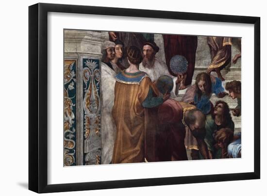 The School of Athens, Detail-Raphael-Framed Giclee Print