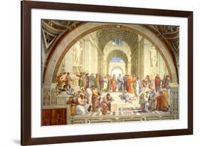 The School of Athens Scuola di Atene by Raphael-null-Framed Art Print