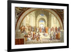 The School of Athens Scuola di Atene by Raphael-null-Framed Art Print