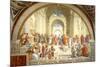 The School of Athens Scuola di Atene by Raphael-null-Mounted Art Print