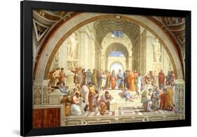 The School of Athens Scuola di Atene by Raphael-null-Framed Art Print