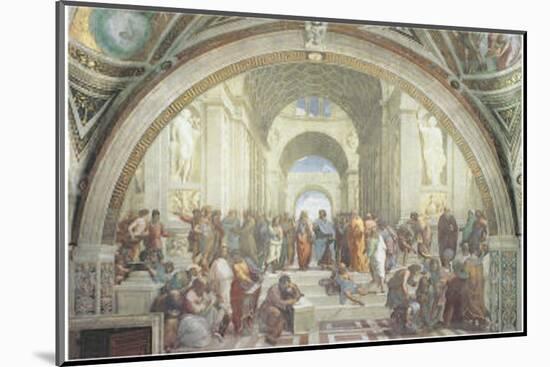 The School of Athens-Raphael-Mounted Art Print