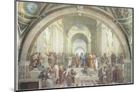 The School of Athens-Raphael-Mounted Art Print