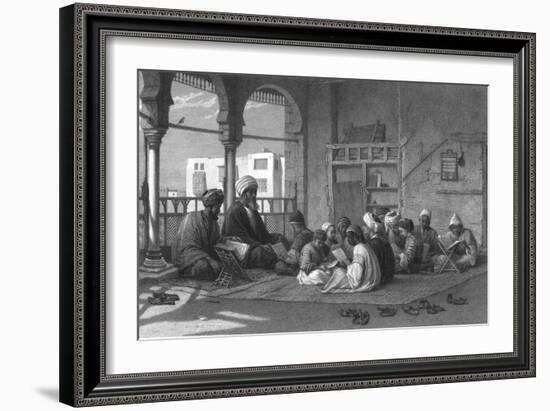 'The School of Sooltan Hassan', c1869-Edward Goodall-Framed Giclee Print