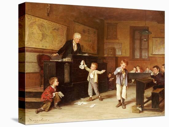 The School Room-Andre Henri Dargelas-Stretched Canvas