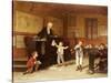 The School Room-Andre Henri Dargelas-Stretched Canvas