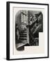 The School Staircase, Eton, UK, 19th Century-null-Framed Giclee Print