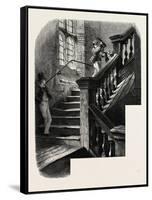 The School Staircase, Eton, UK, 19th Century-null-Framed Stretched Canvas