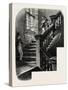 The School Staircase, Eton, UK, 19th Century-null-Stretched Canvas