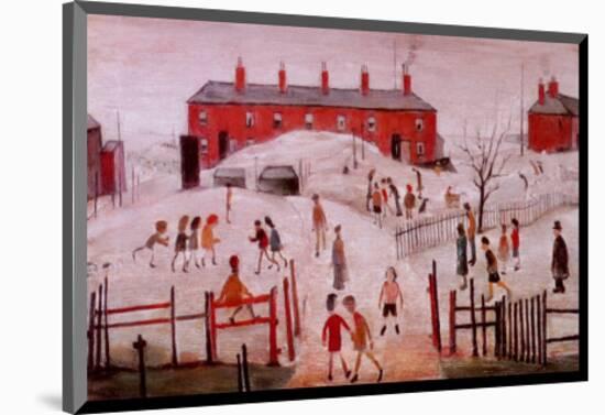 The School Yard-Laurence Stephen Lowry-Mounted Art Print