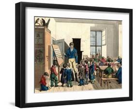 The School-Johann Michael Voltz-Framed Giclee Print