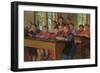 The Schoolroom, 1938 (Oil on Canvas)-Nikolai Petrovich Bogdanov-Belsky-Framed Giclee Print